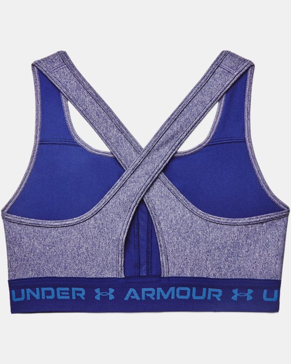 Under Armour Women's Armour® Mid Crossback Heather Sports Bra. 10