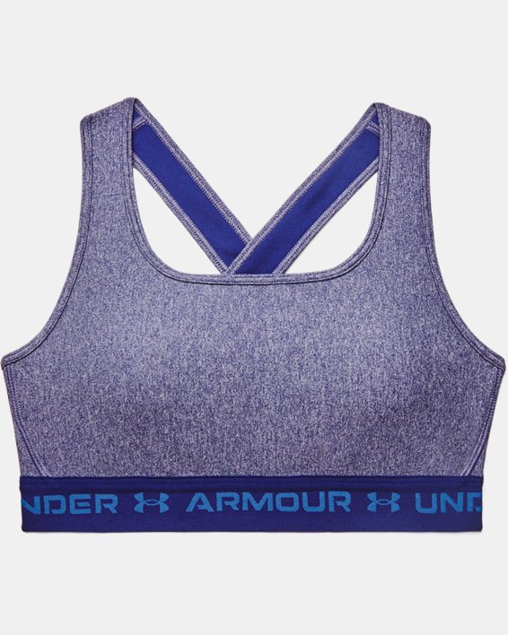 Under Armour Women's Armour® Mid Crossback Heather Sports Bra. 9