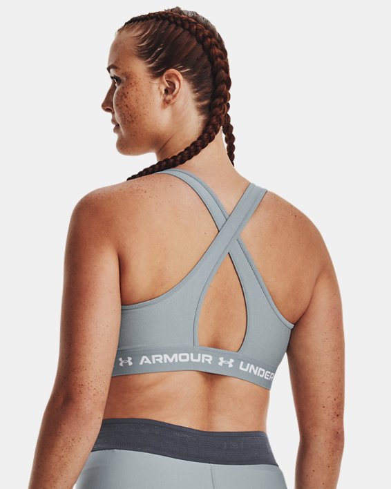 Under Armour Women's Armour® Mid Crossback Heather Sports Bra. 7