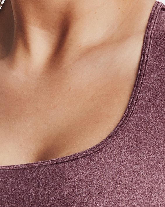 Women's Armour® Mid Crossback Heather Sports Bra image number 4