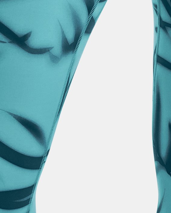 Women's UA Meridian Printed Full-Length Leggings, Blue, pdpMainDesktop image number 0