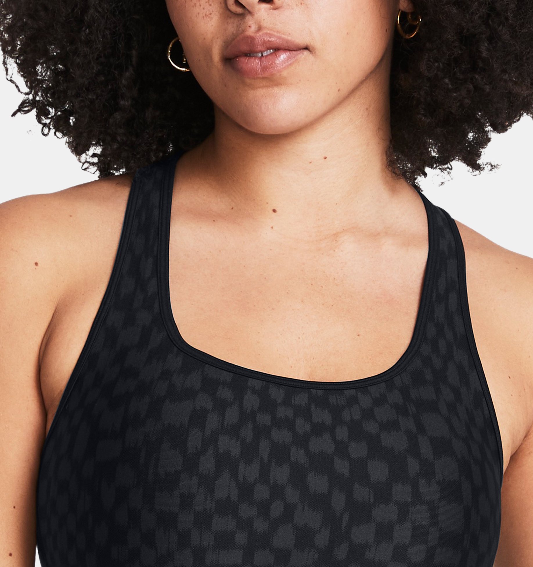 Under Armour Mid Crossback Printed Sports Bra - Women's