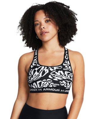 Armour&reg; Mid Crossback estampado, Black, pdpMainDesktop image number 2