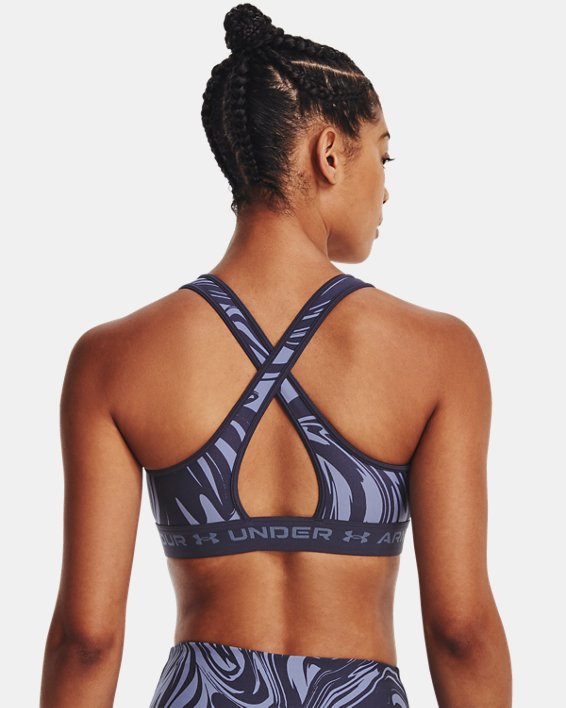 Under Armour Women's Armour® Mid Crossback Printed Sports Bra. 2