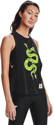 Women's Project Rock No Tomorrow Tank, Black, pdpMainDesktop image number 0