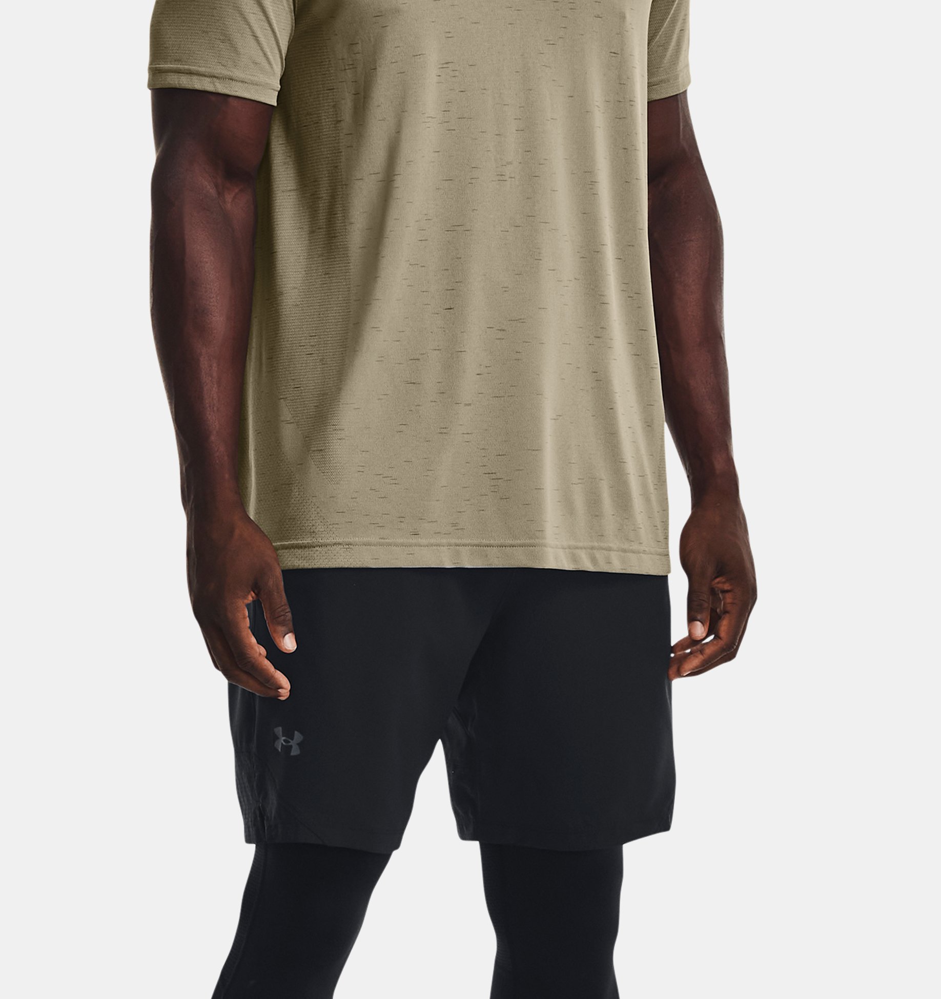  Under Armour Mens Seamless Short-Sleeve T-Shirt, (322)  Greenwood / / Green Screen, Small : Clothing, Shoes & Jewelry