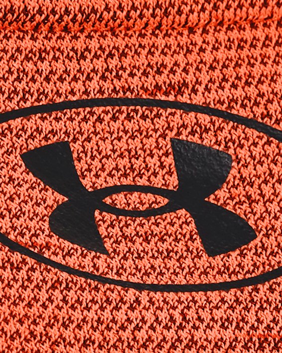 Men's UA Seamless Short Sleeve in Orange image number 3