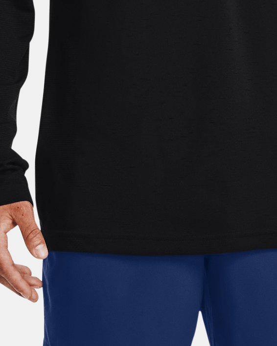 Men's UA Seamless Long Sleeve, Black, pdpMainDesktop image number 2