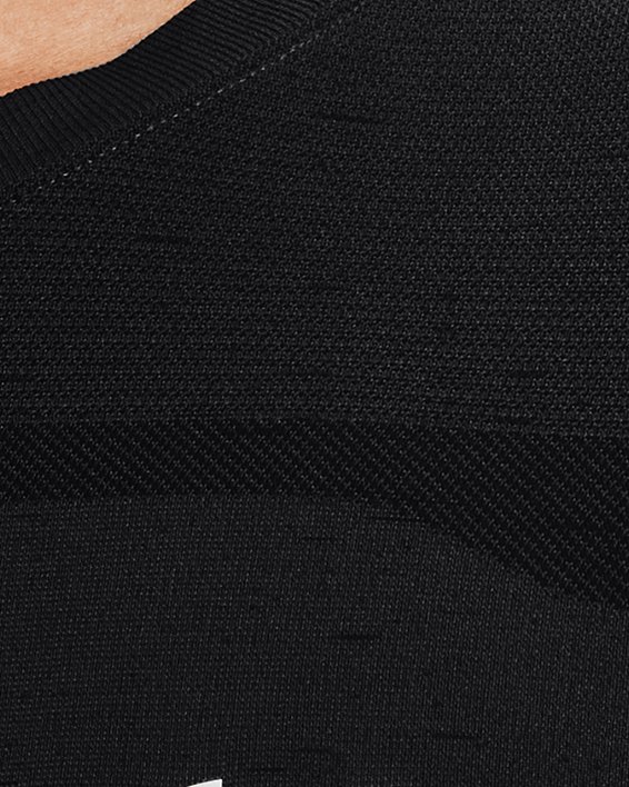 Men's UA Seamless Long Sleeve, Black, pdpMainDesktop image number 3