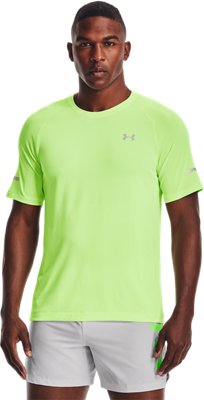 Herren Under Armour Vanish Seamless Run Oberteil, kurzärmlig Summer Lime / Hyper Grün / Reflektierend L