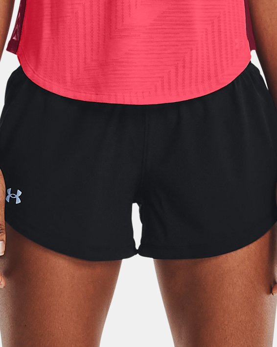 Women's UA Speedpocket Shorts in Black image number 2
