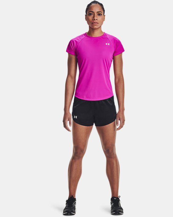 Under Armour Women's UA Fly-By 2.0 Shine Shorts. 3