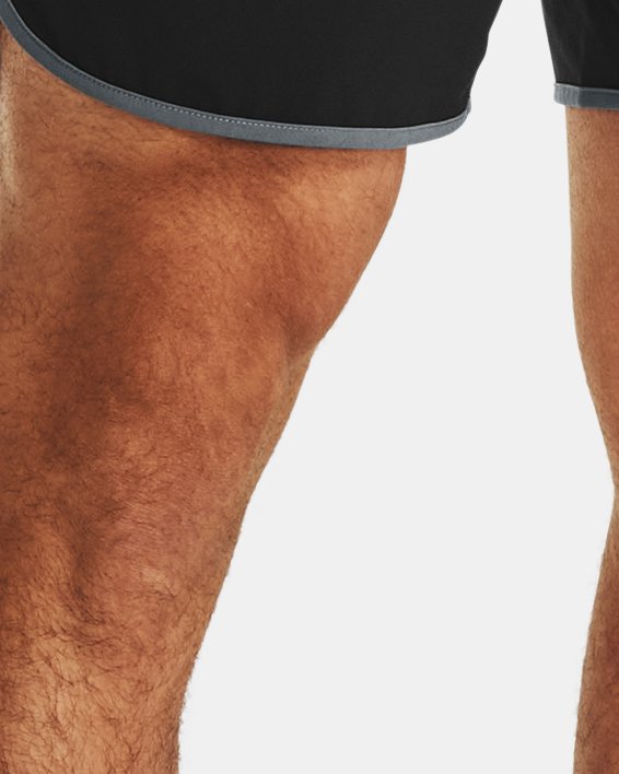 Under Armour Run Launch 7 inch 2 in 1 shorts in black