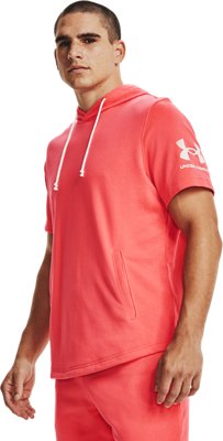 under armour men's terry short sleeve hoodie