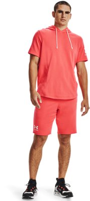 under armour men's terry short sleeve hoodie