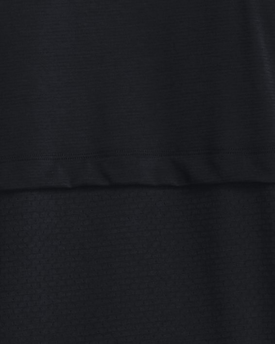 男士UA Streaker Run短袖T恤 in Black image number 1