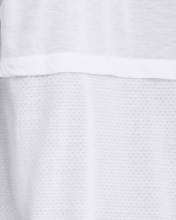 男士UA Streaker Run短袖T恤 in White image number 1