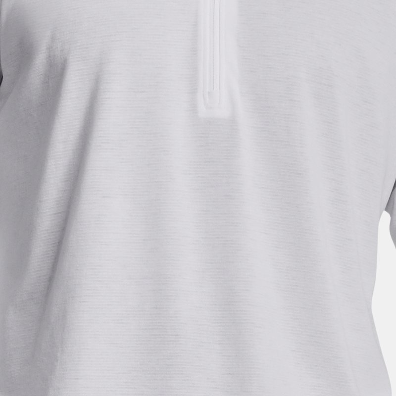 Camiseta con media cremallera Under Armour Streaker Run para hombre Blanco / Blanco / Reflectante M