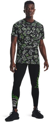 Men's UA Run Your Face Off Print Short Sleeve image number 2