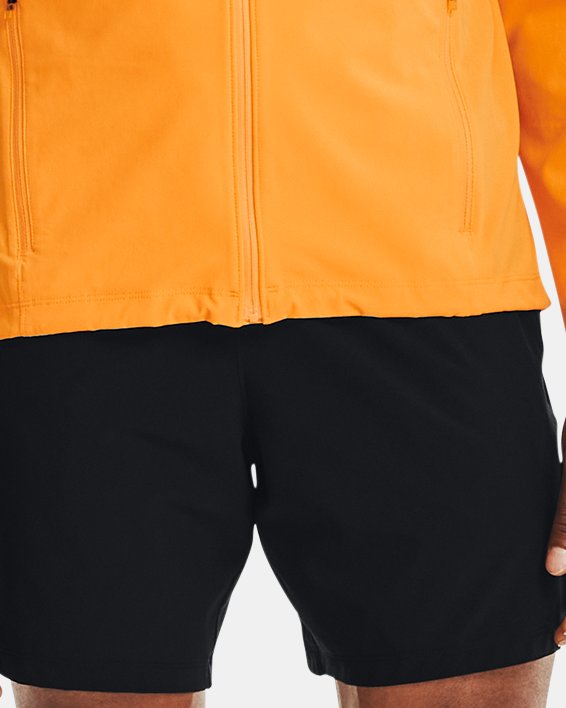 Men's UA OutRun The Storm Jacket in Orange image number 3