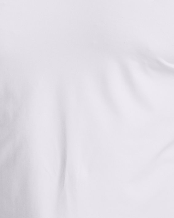 Men's HeatGear® Fitted Long Sleeve, White, pdpMainDesktop image number 0