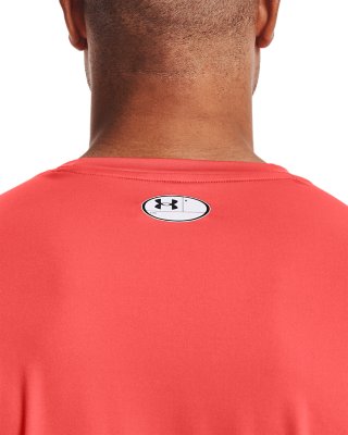 red fitted long sleeve shirt