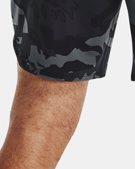 Men's UA Train Stretch Camo Shorts in Gray image number 1