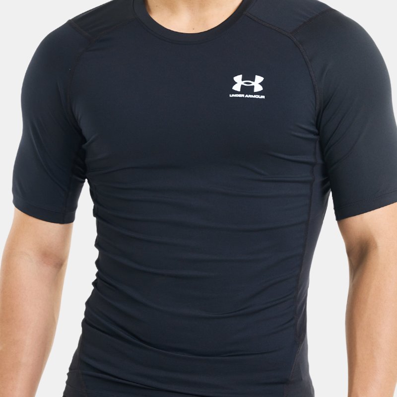 Under Armour Men's HeatGear® Short Sleeve Black / White 3XL