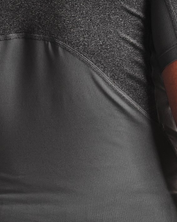 Men's HeatGear® Short Sleeve, Gray, pdpMainDesktop image number 1