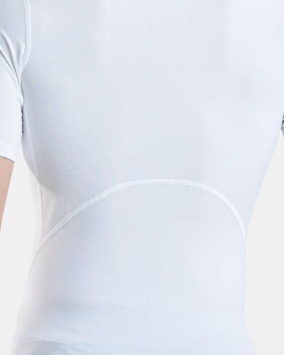 Men's HeatGear® Short Sleeve in White image number 1