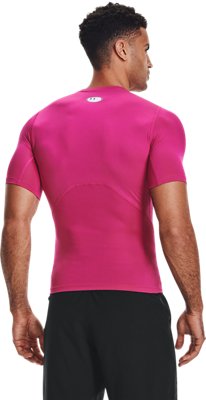 pink mens under armour shirt