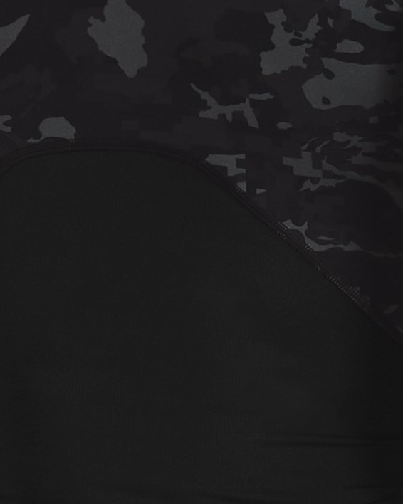 Men's HeatGear® Camo Short Sleeve, Black, pdpMainDesktop image number 1