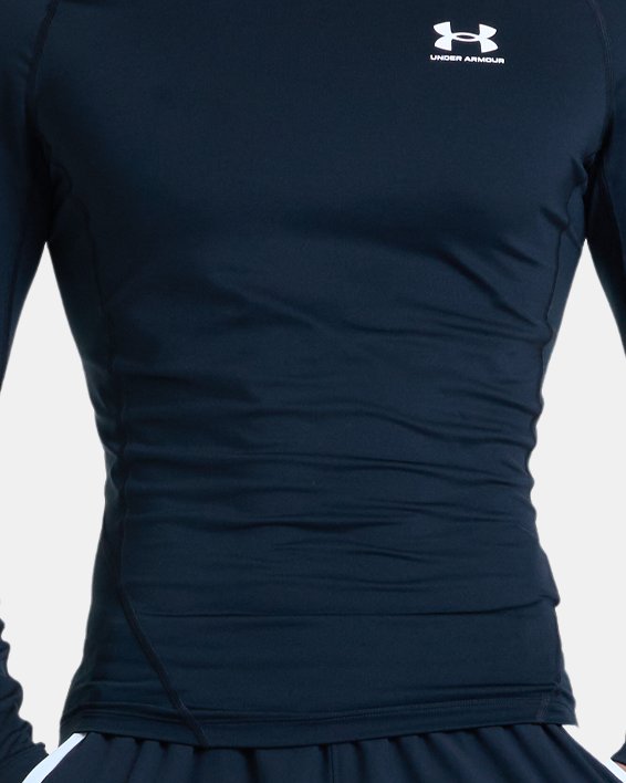 Men's HeatGear® Long Sleeve in Black image number 3