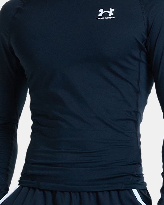 Men's HeatGear® Long Sleeve in Black image number 0