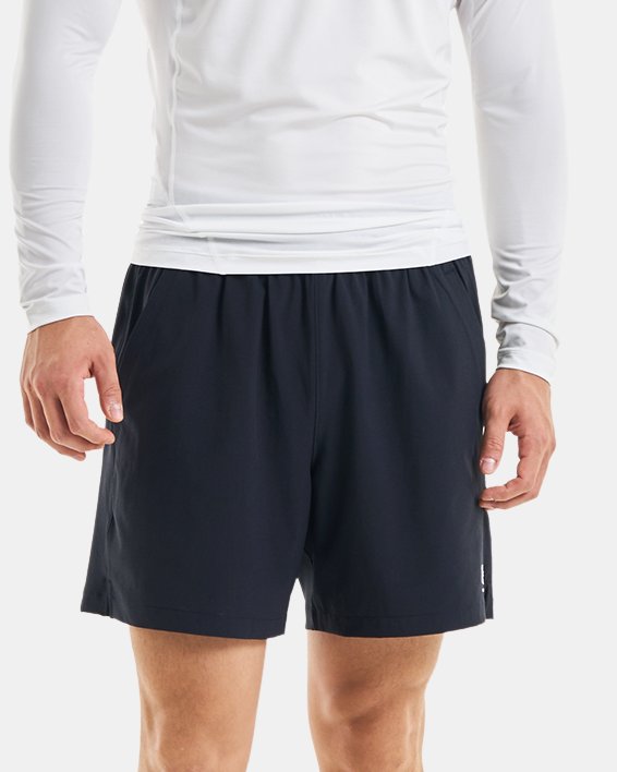 Men's HeatGear® Long Sleeve, White, pdpMainDesktop image number 2