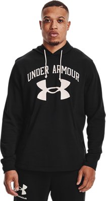 big logo under armour hoodie