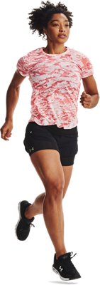 Women's UA RUSH&trade; Run 2-in-1 Shorts image number 3
