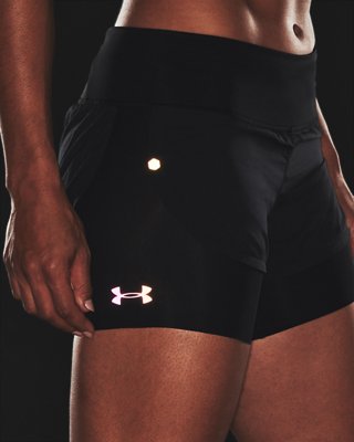 Women's UA RUSH&trade; Run 2-in-1 Shorts image number 4
