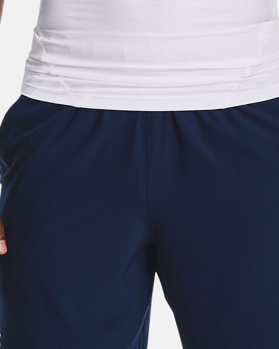 Men's HeatGear® Leggings, Blue, pdpMainDesktop image number 2