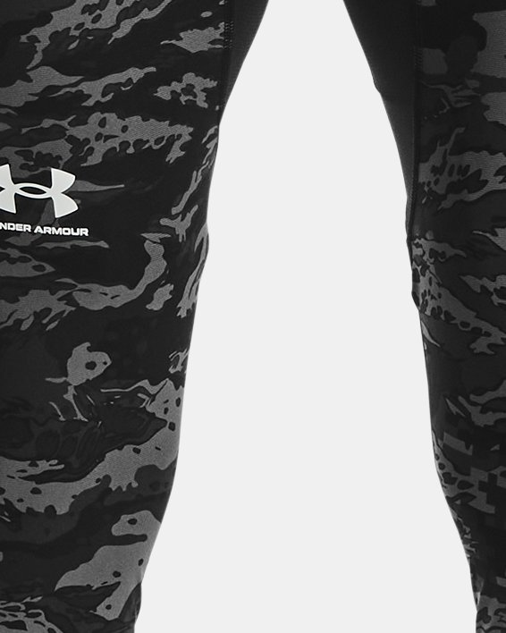 Under Armour Training HeatGear Iso Chill long sleeve top in black camo print