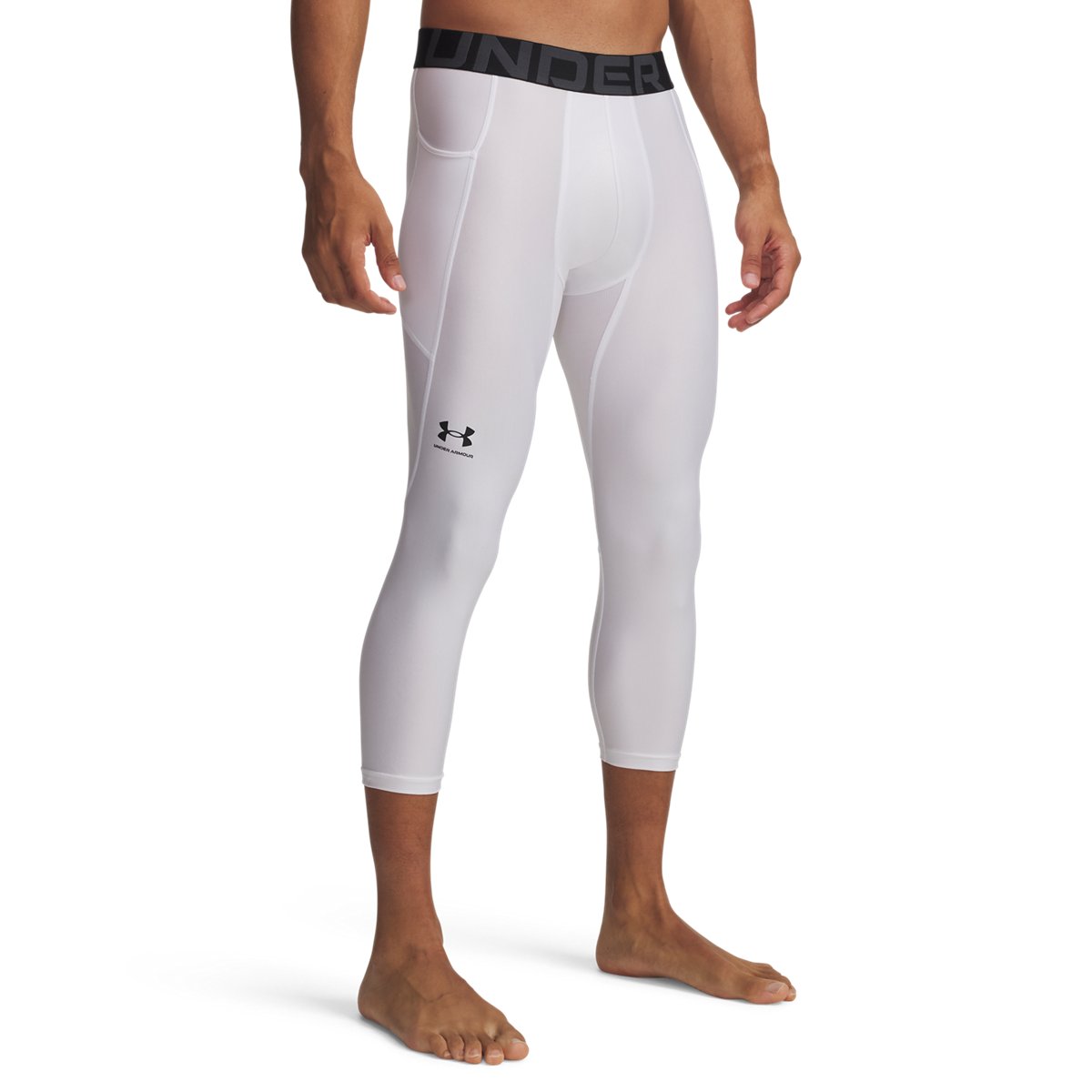 Under Armour HeatGear® Men's ¾ Leggings White MD