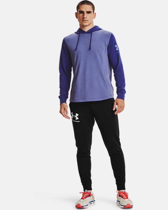 Under Armour Men's UA Rival Terry Colorblock Hoodie. 3