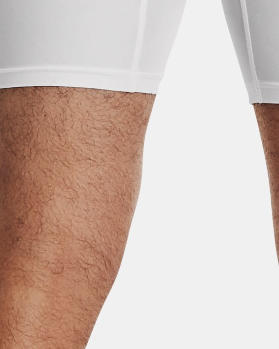 Men's HeatGear® Compression Shorts, White, pdpMainDesktop image number 1