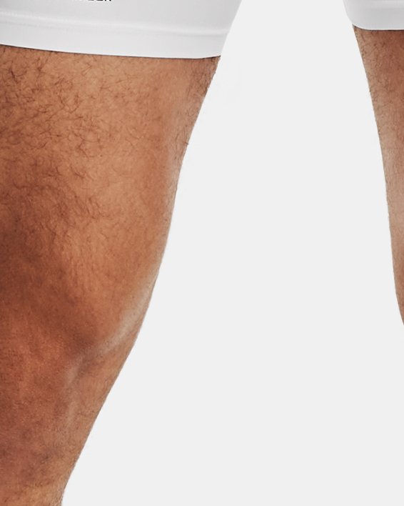 Men's HeatGear® Compression Shorts, White, pdpMainDesktop image number 0