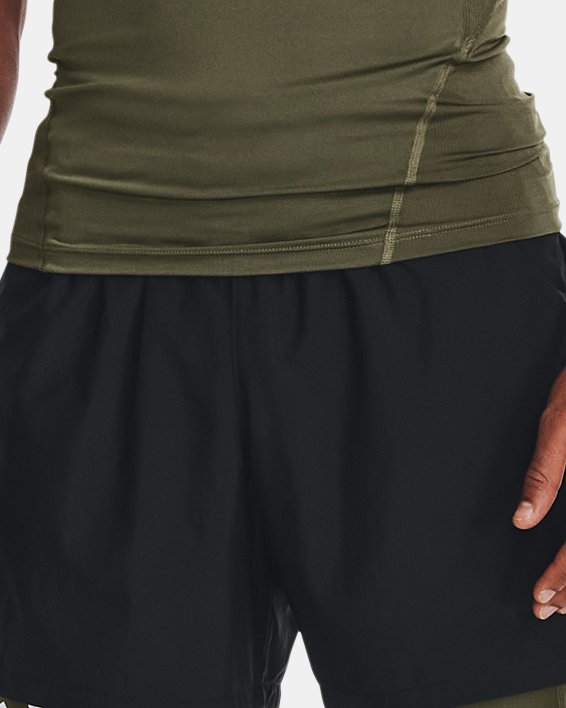 Men's HeatGear® Compression Shorts, Green, pdpMainDesktop image number 2