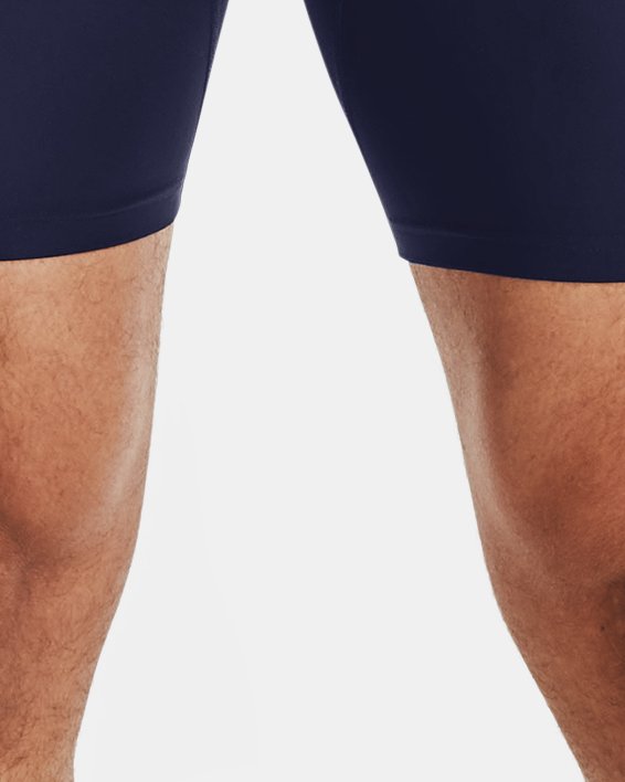 Men's HeatGear® Compression Shorts, Blue, pdpMainDesktop image number 0