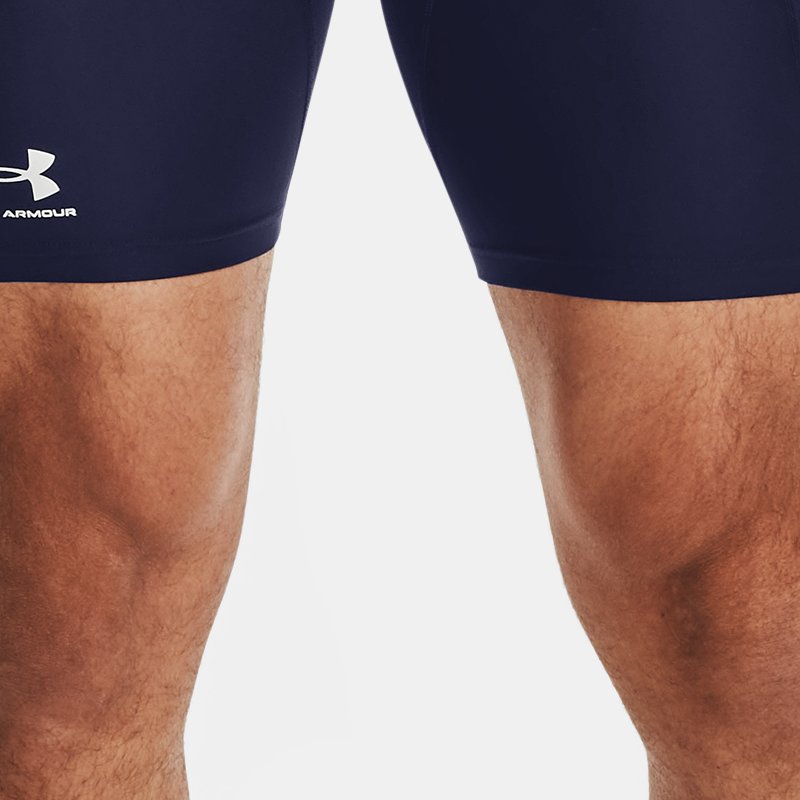 Image of Under Armour Men's HeatGear® Compression Shorts Midnight Navy / White S