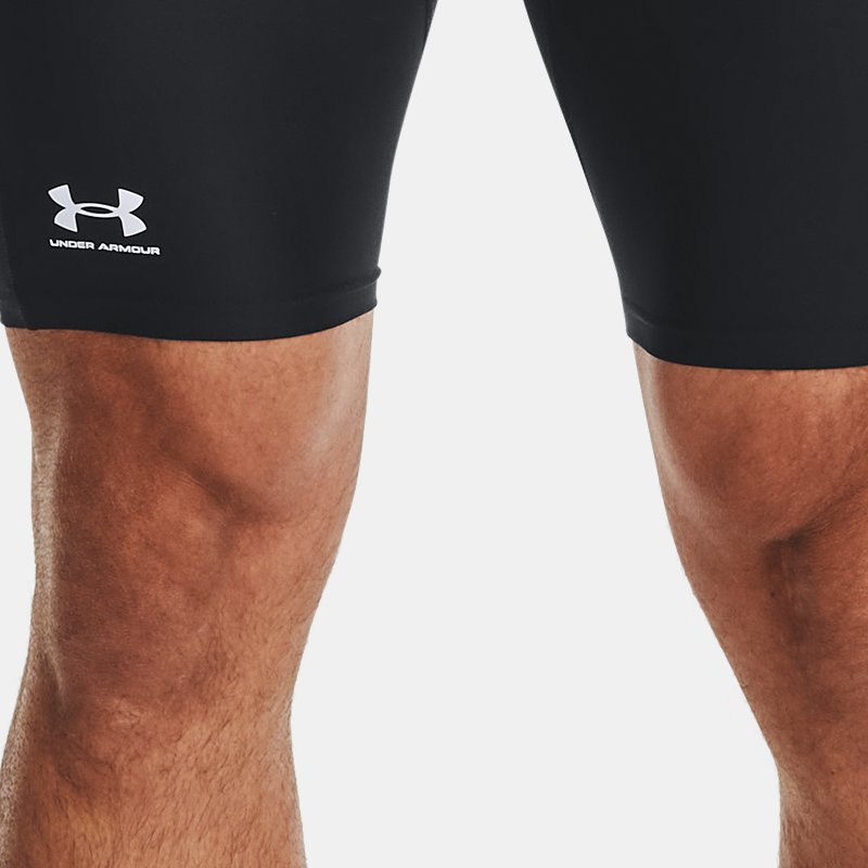 Under Armour Men's HeatGear® Pocket Long Shorts Black / White XS
