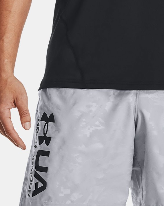 Men's HeatGear® Pocket Long Shorts, Black, pdpMainDesktop image number 2