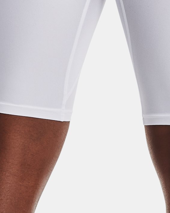 Men's HeatGear® Pocket Long Shorts in White image number 1